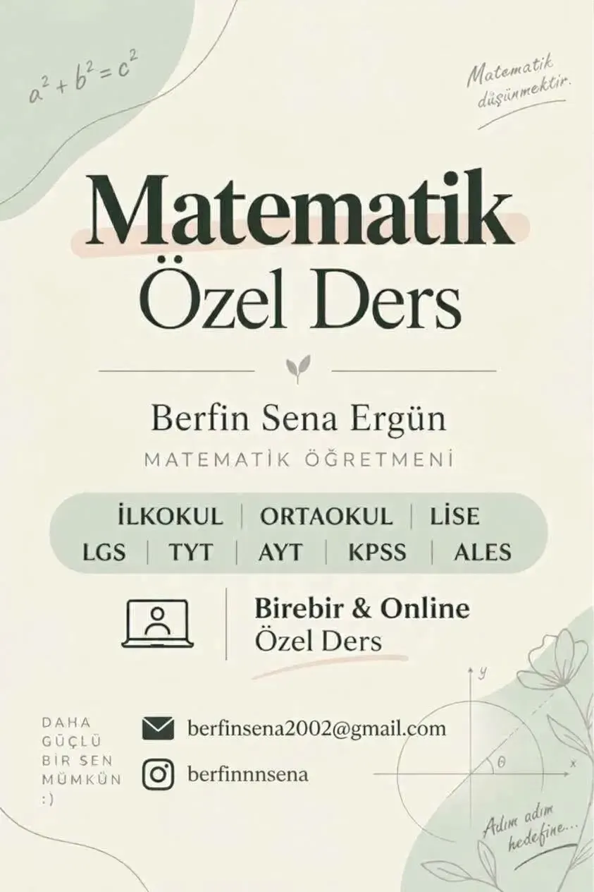 Matematik Özel Ders