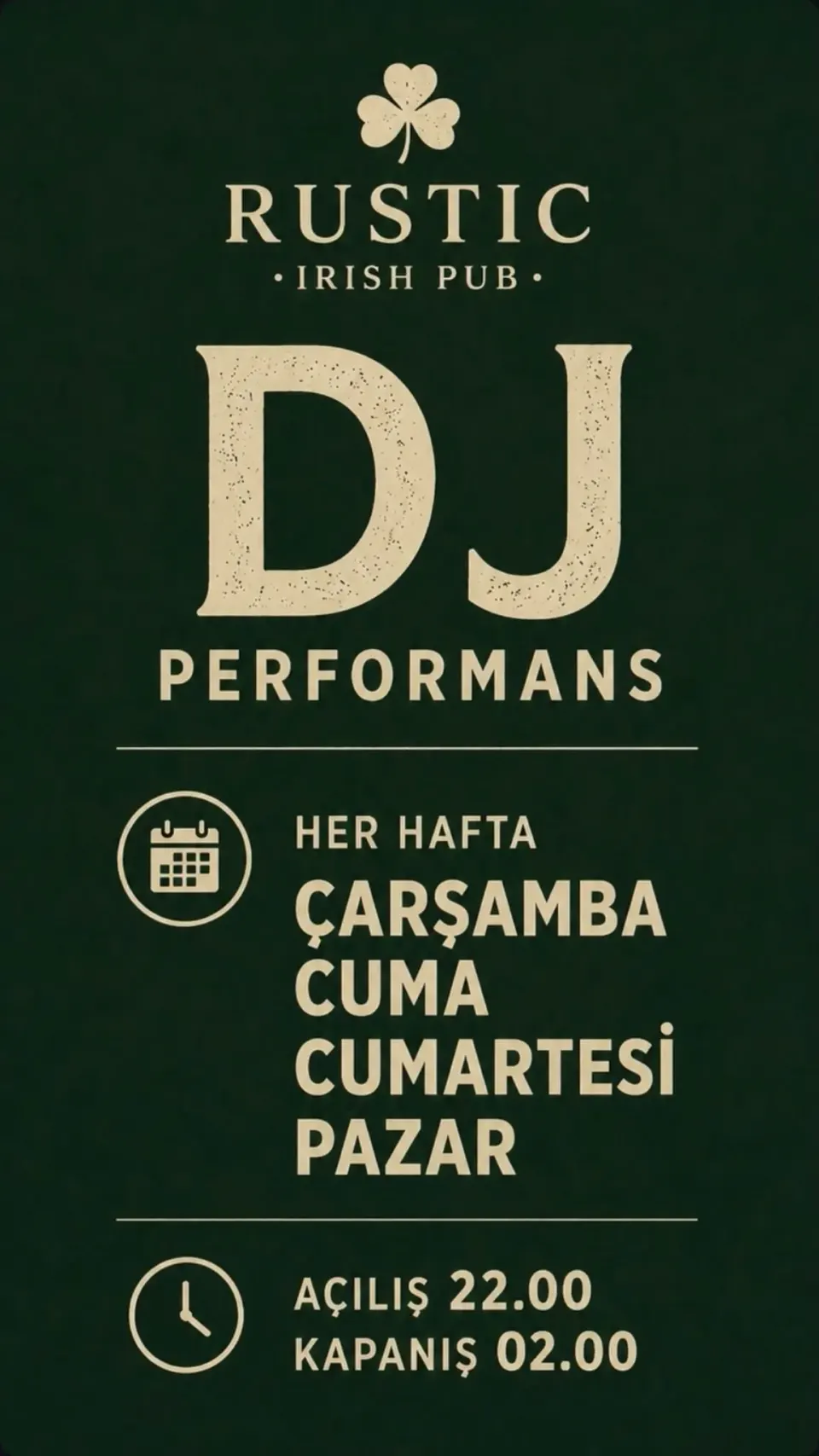 Her Hafta Çarşamba, Cuma, Cumartesi, Pazar